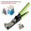 180 Network Punchdown Tool Wire Cutter RJ45 Keystone Jack Termination CAT5 CAT6 Adapter Green 2