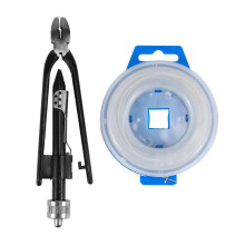 Lock Twist Twister Tool+6Inch Safety Wire Twisting Pliers Set+15M 0.7mm Stainless Steel black silver