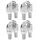 4 Pack 9/16 Inch M14 Wire Rope U-Bolt Saddle Clamp Cable Fastener 4
