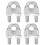 4 Pack 9/16 Inch M14 Wire Rope U-Bolt Saddle Clamp Cable Fastener 2