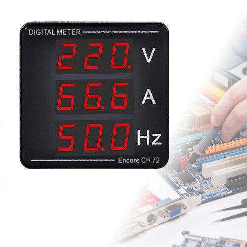 AC50-500V 1-140A Upgraded Digital Voltmeter Ammeter Frequency Tester 1