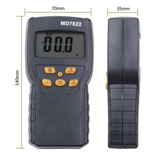 MD7822 Digital Moisture Meter for Wood Concrete Building Materials 2
