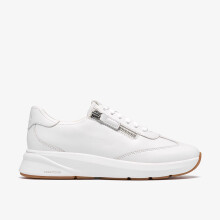 (Standard, 4.5 (Adults')) Code R Run White Leather