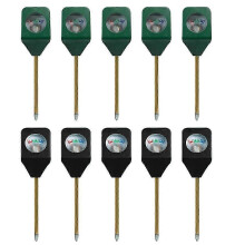 10pcs Soil Moisture Sensor Portable Hygrometer for Gardening Plant Care Black Green