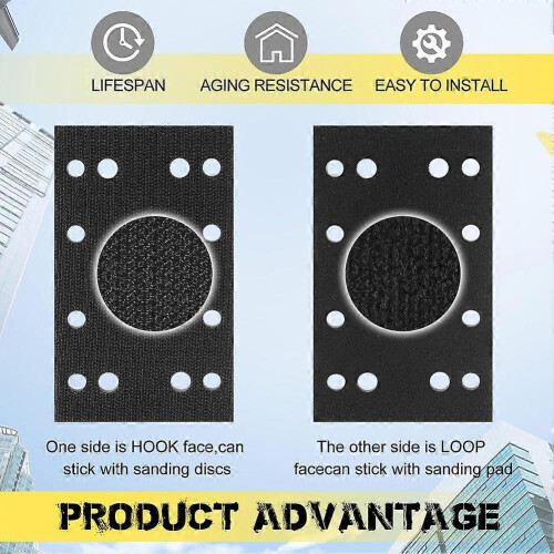 4Pcs Soft Black Foam Interface Sanding Pads for Sander Backing Pad Replacement 2