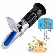 Honey Moisture Meter with ATC Brix & Baume Scales 58-90% for Honey Analysis Tester Model 0711 5 5