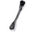 Llave de carraca mini de doble cabezal de 1/4" (107x18x19 mm), resistente. 1