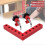 120mm 90 Degree L-Shaped Positioning Clip Right Angle Panel Fixing Clamp Auxiliary Bracket Red Black 3