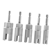 Set di 5 bussole a farfalla con sistema di identificazione rapida delle dimensioni per utensili manuali, multicolore.