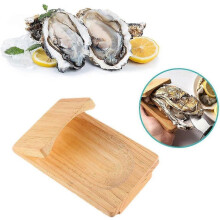Pince à ouvrir les huîtres avec protège-main en bois, outils pour fruits de mer