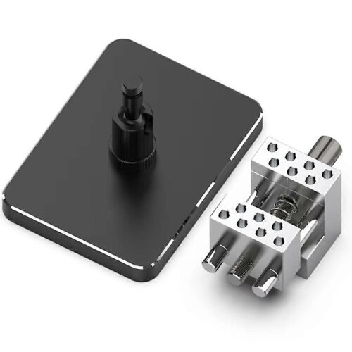 2in1 Detachable Mini Rotating Split Vise Model Making Hobby DIY Etched Sheet Bending Clamp Black
