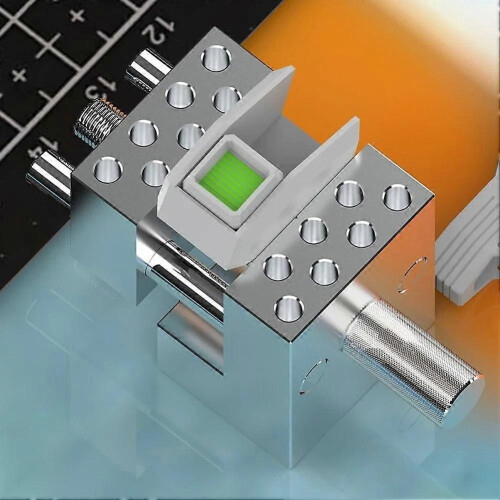2in1 Detachable Mini Rotating Split Vise Model Making Hobby DIY Etched Sheet Bending Clamp Black 1