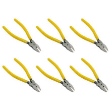 Heavy Duty 6X Wire Cutter Side Plier with Reinforced Edge Yellow