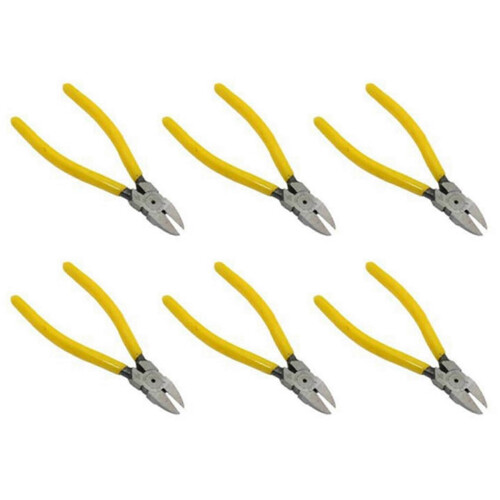 Pince coupante robuste 6X à bord renforcé jaune