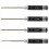 4PCS Hex Screwdriver Set Precision Hexagon Tool Kit for RC Helicopter Car Ship Models Black 1