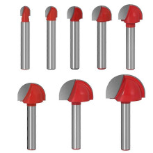8 Piece 1/4 Shank Carbide Cove Box Router Bit Kit Woodworking Milling Cutter Set