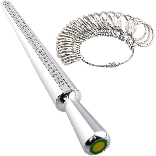 4 Size Metal Ring Mandrel Sizer Stick Finger Measurement Tool Set