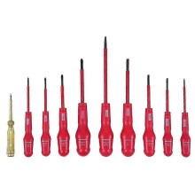 1000V VDE Insulated Electrician Screwdriver Set with Slotted Drivers and Test Pencil