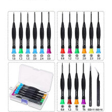 XHX 18PCS Magnetic Precision Screwdriver Set with 2 Tweezers & Storage Box for Watchmaker