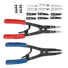 Ratchet Locking Circlip Pliers Heavy Duty Internal External Snap Rings Auto Repair Tool Multicolor