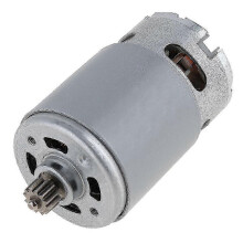 RS550 18V 19500RPM DC Motor Two-Speed 11 Teeth High Torque for Electric Drill Screwdriver Silver