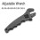 Universal Aluminium Adjustable Wrench AN-3-AN-16 Hose Fitting Spanner Hand Tools Black 2