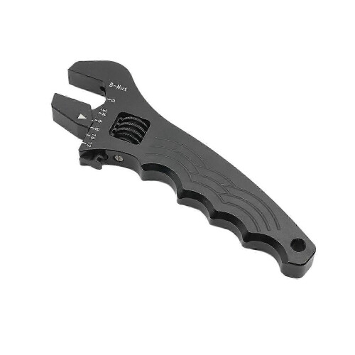Universal Aluminium Adjustable Wrench AN-3-AN-16 Hose Fitting Spanner Hand Tools Black