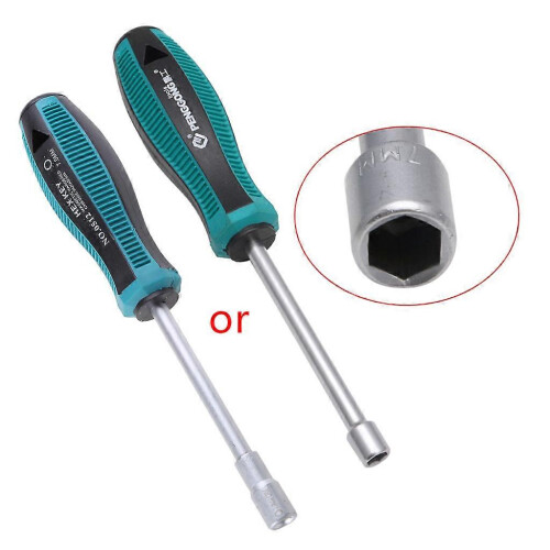 7mm Metal Hex Nutdriver Socket Driver Wrench Screwdriver Key Hand Tool