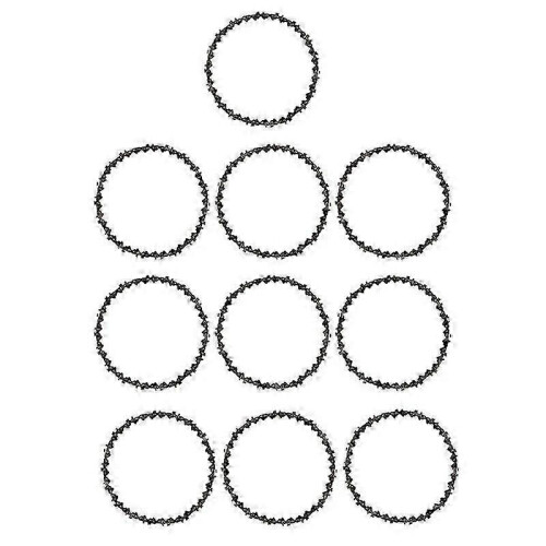 Kit de guide-chaîne Sharp 6 pouces pour mini tronçonneuse, comprenant 10 pièces de rechange