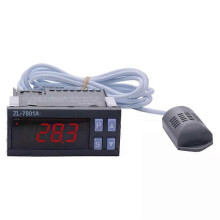 Transmisor de temperatura y humedad de doble salida ZL-7801A para monitorización inteligente de sistemas HVAC.