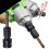 1/2" Square Drive 1/4" Hex Socket Adapter Electric Wrench Converter Efficiency Multicolor 2
