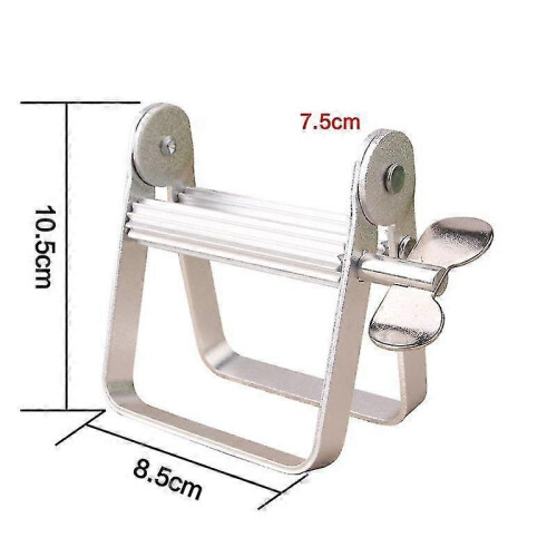 2025 Aluminum Toothpaste Tube Squeezer Single 8.5x10.5cm Silver Alloy Dispenser 1