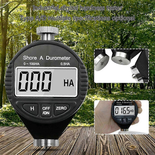 Portable Shore Hardness Tester Digital Durometer Meter with LCD Display High Accuracy Type A 2