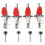 12Pcs GH-301AM 45kg Quick Release Toggle Clamp Hand Tool Vertical Horizontal Fixture Silver&red 3