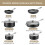 Fadware Induction Hob Pan Set 10 PCS, Large Granite Non-Stick Pots and Pans 2