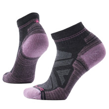 (S, Charcoal) Smartwool Womens Hike Light Cushion Walking Ankle Socks