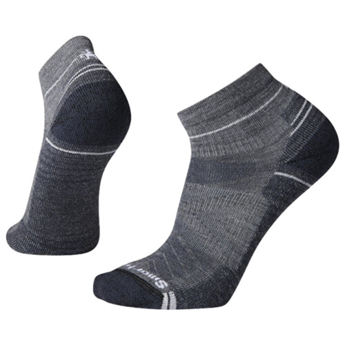 Smartwool (L, Medium Grey) Smartwool Mens Hike Light Cushion Walking Ankle Socks