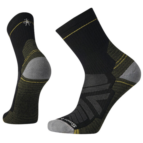 Smartwool (M, Black) Smartwool Mens Hike Light Cushion Mid Walking Crew Socks