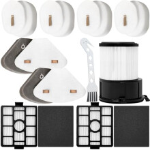 Ersatzfilter Set kompatibel mit Shark PowerDetect Clean & Empty IP3251EUT, IP3252, IP1251, IP3000 ? 10-teiliges HEPA Filter Set, Vor- &