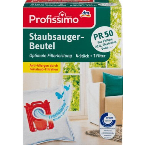 Lenor Lenor Profissimo Staubsaugerbeutel PR50, 1 Packung mit 4 St?ck