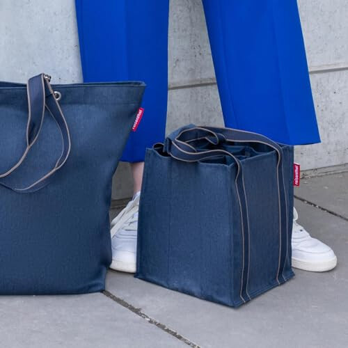 Reisenthel bottlebag Herringbone Dark Blue 1