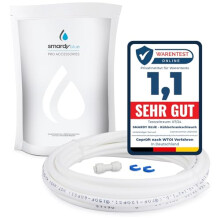 smardy 5m K?hlschrankschlauch 1/4 Zoll und 1x Verbindungsst?ck, 6,35mm
