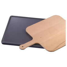 NEFF Z1913X0 Backstein mit Holzschieber, 33 x 37,5 cm, Made in Germany, backwagengeeignet, speziell zum Backen von Pizza, Brot und Tiefk?hlgerichten,