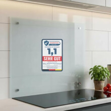 Melko K?chenr?ckwand Spritzschutz Herd 6 mm ESG-Glas 90x50 cm Milchglas