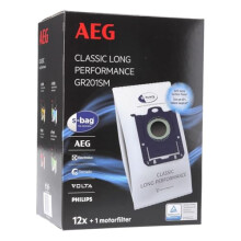 electroluxErsatzteile&Zubeh?r AEG Gr201SM s-bag Classic Long Performance 9001688242 Filterbeutel f?r Bodenstaubsauger 12Stk + Filter