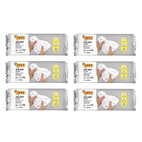 Jovi - Modellierpaste Air Dry 6 St?ck, Wei?, 3 kg (P85/6)