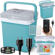 peme K?hlbox Auto elektrisch 12V 230V 22,9 L mit Steckdose f?r Camping