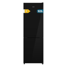 Cecotec K?hl-Gefrier-Kombination Bolero CoolMarket Combi 322i Black Glass E