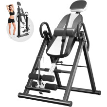 (Weiß) Inversionsbank Rückentrainer Rückenstrecker Klappbar Schwerkrafttrainer Fitness