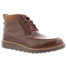 (Brown, 10.5 (Adults')) Clarks Mens Smart Boots Hinsdale Mid Brown Leather Waterproof Lace Up UK Size